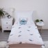 JERRY FABRICS Pamučna dječja posteljina za dječji krevetić 100x135 cm Lilo and Stitch "White Star" bijela
